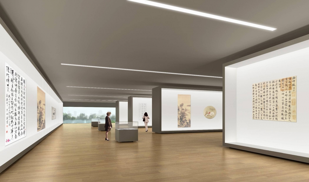 天津美術(shù)館展覽廳（四層藏品展廳，展柜、櫥窗）