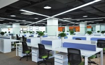 TCL通訊科技大廈寫(xiě)字樓裝修三層大辦公區(qū)全景